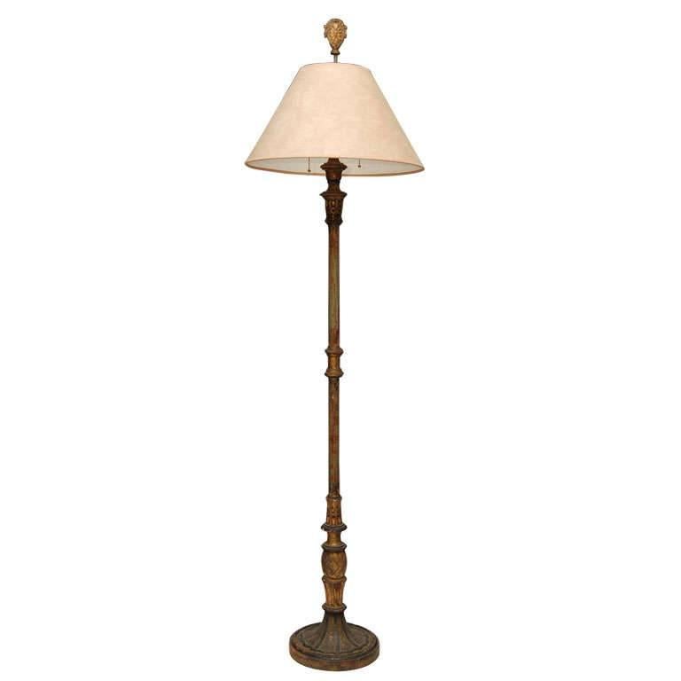 Gold Gilt Italian Floor Lamp