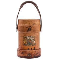 19th century English Leather Fire Bucket