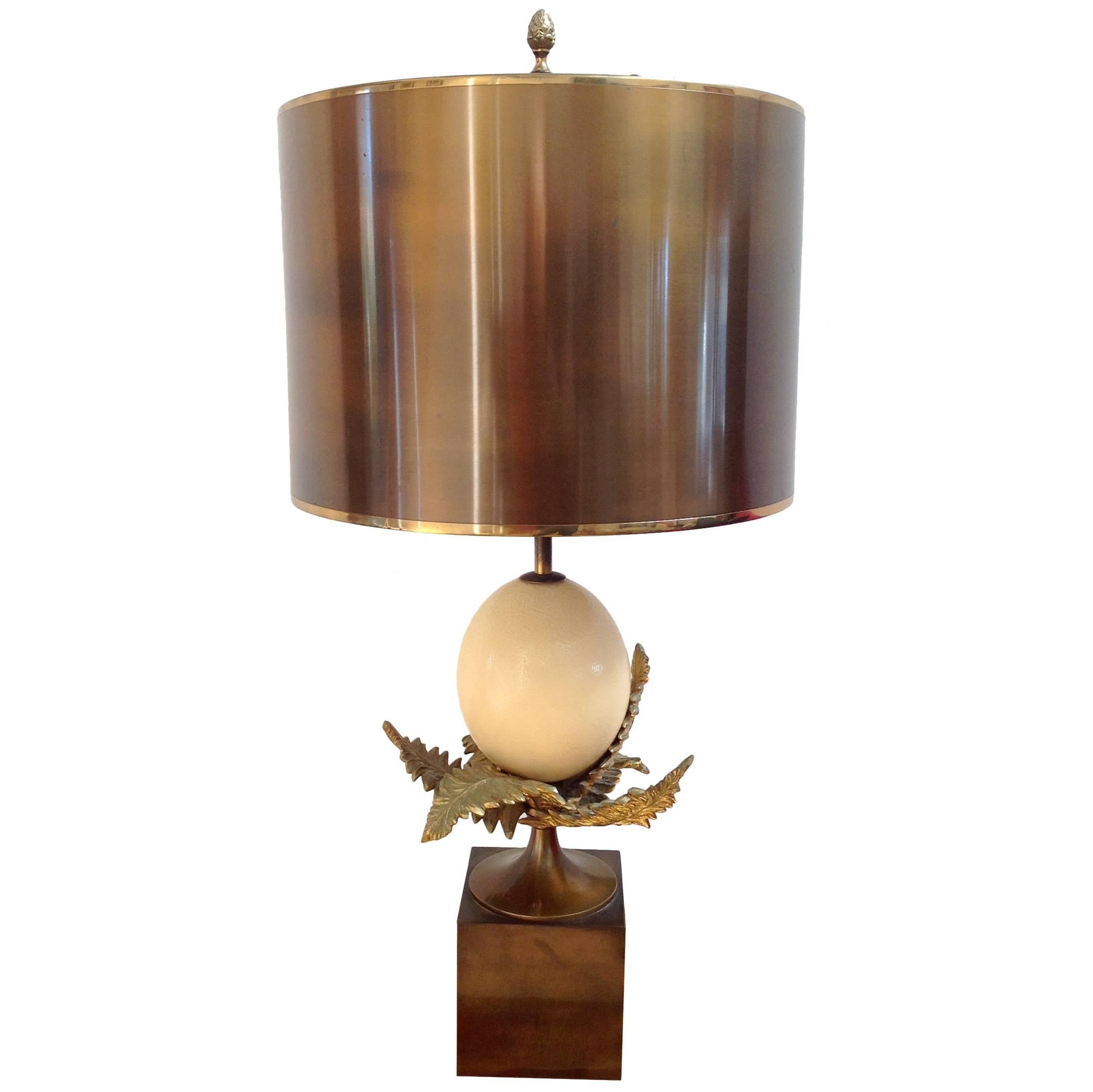 Rare Maison Charles "Fougere Oeuf" Lamp