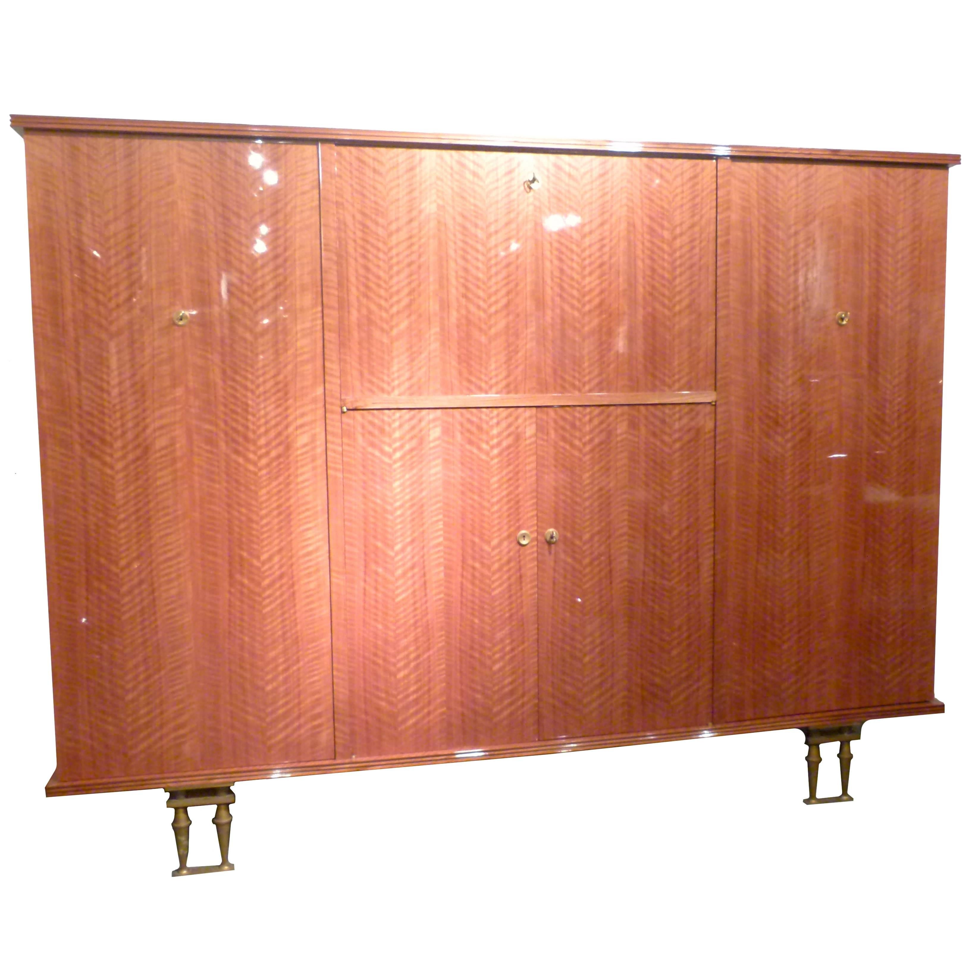 Fine Jules Leleu Designed Bar Cabinet For At 1stdibs