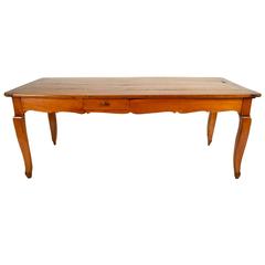 French Walnut Early 19th Century Provincial Farm Dining Table