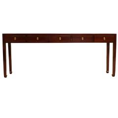 Fine and Elegant Ju Mu Wood Console Tablele Table
