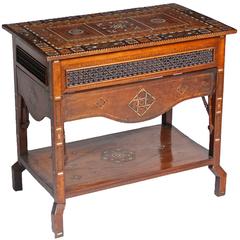 Middle Eastern Inlaid Couscous Table 1890