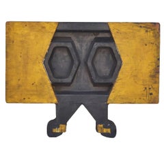 Antique Wood Sculpture, Industrial Mold