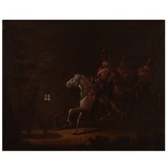 Unknown Old Master, Oil on Canvas, 19th Century Riders from Napoleon 1st Army