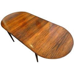 Expandable Danish Rosewood Dining Table by Arne Vodder, Model 227