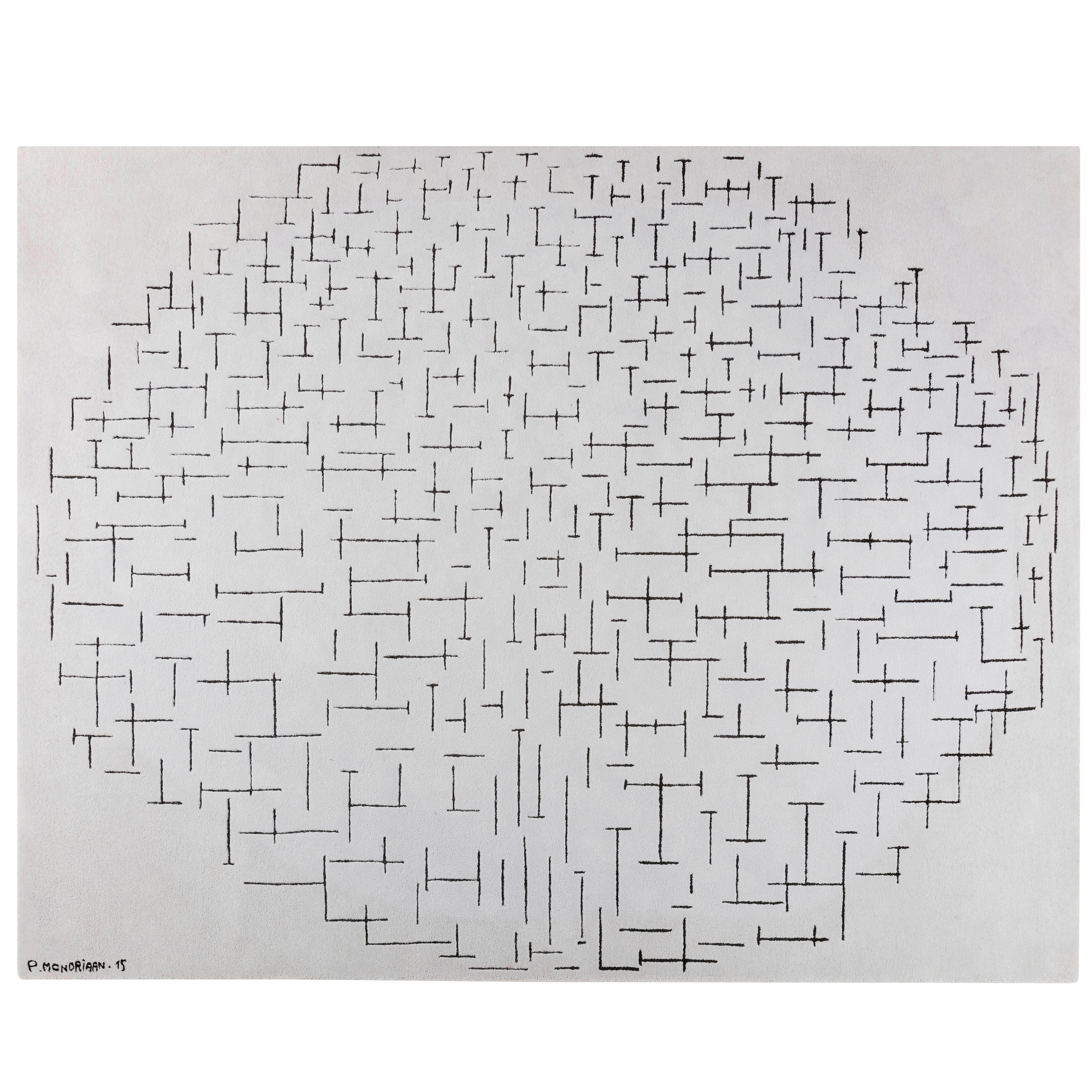 Piet Mondrian "Jetée et Océan" Carpet For Sale