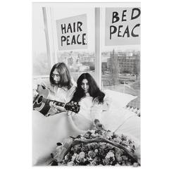Nico Koster, John Lennon & Yoko Ono, Amsterdam, 1969, Framed Photograph