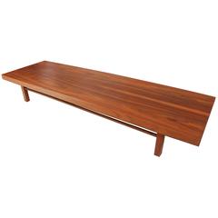 1960s Milo Baughman Walnut Coffee Table