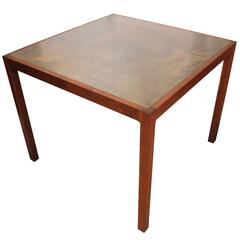 Harry Lunstead Walnut and Bronze Dining Table 3