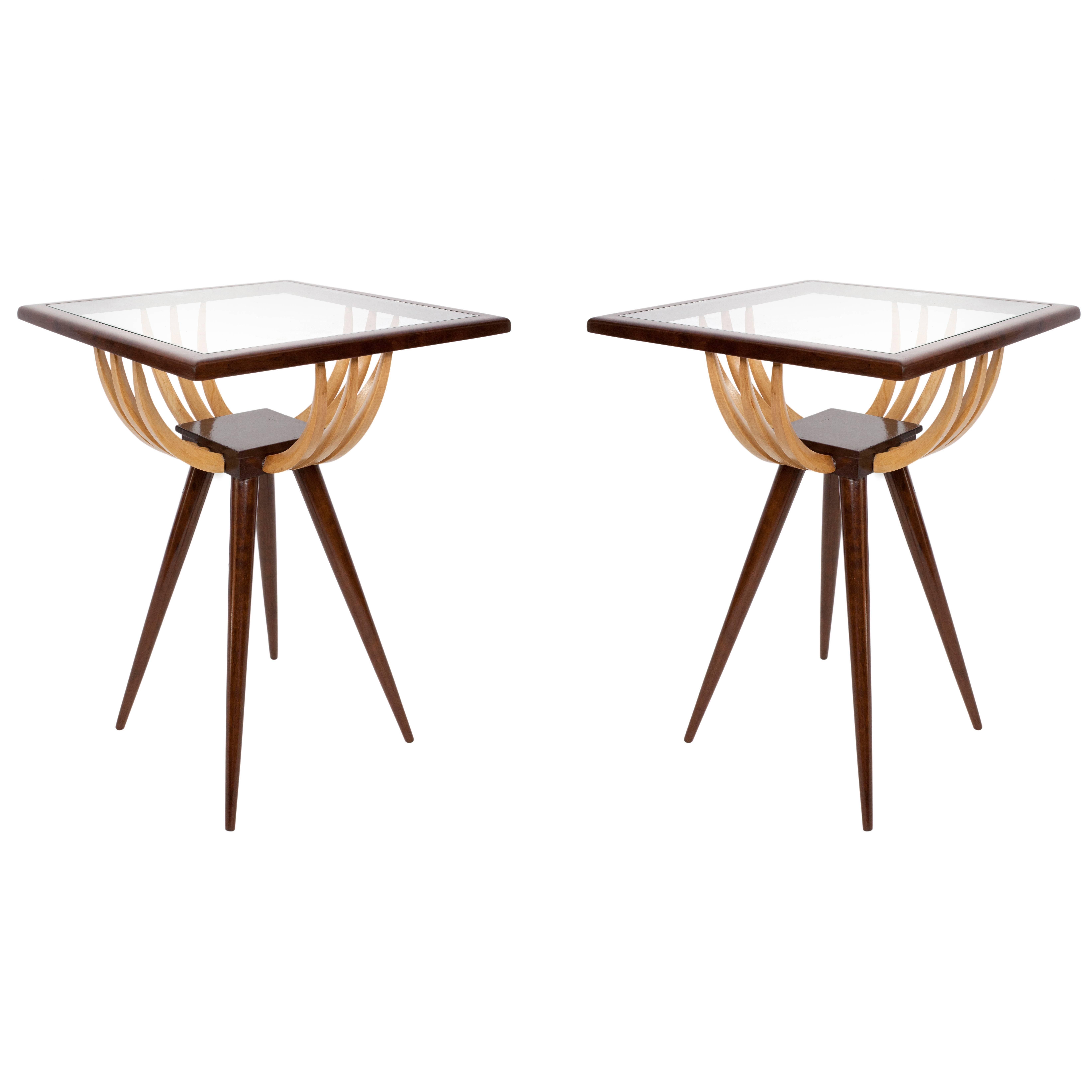 Pair of Giuseppe Scapinelli Side Tables