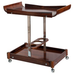 Novo Rumo Bar Cart in Brazilian Jacarandá