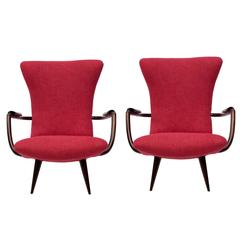 Pair of Giuseppe Scapinelli Jacarandá Armchairs 8