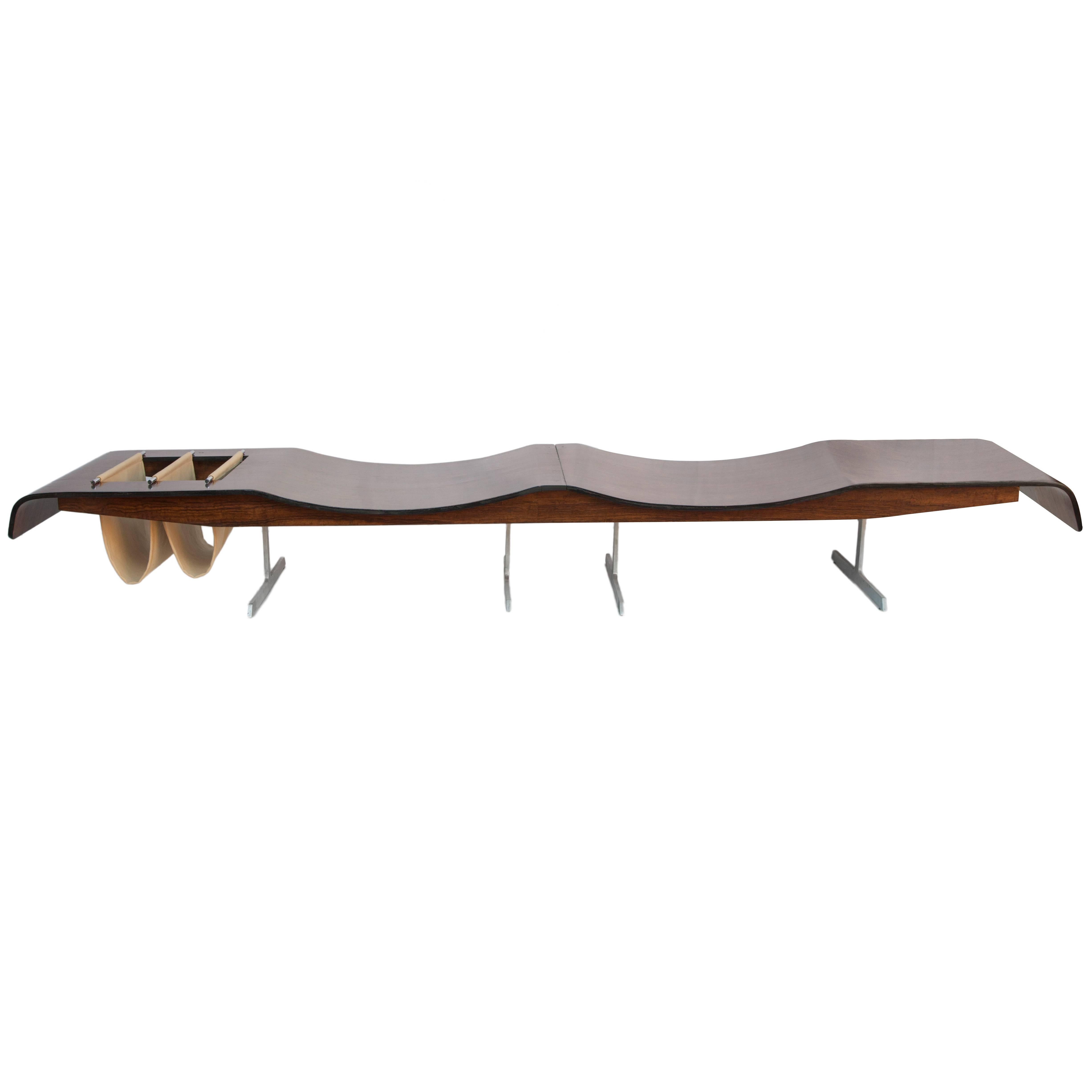 Jorge Zalszupin 'Onda' Bench in Brazilian Jacarandá