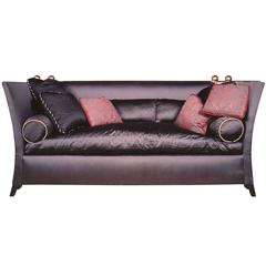 Luxe Designer 'St. Laurent’ Knole Style Sofa in Gorgeous Bergamo Swiss Silks 8
