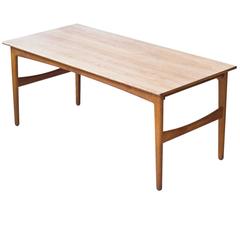 Danish 1950s Extendable Dining Table by Knud Andersen