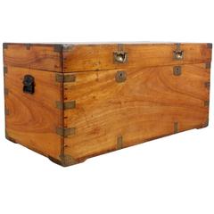 Antique Camphor Wood Trunk, circa 1870