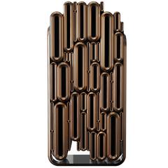 Blocks Cabinet with Wooden Structure Covered by Metallic Elements 9