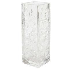 Cut Glass Square Vase