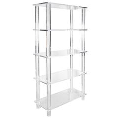 Tall Clear Lucite Etagere