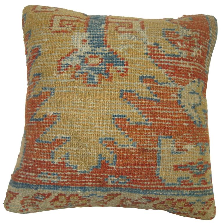 Persian Bakshaish Rug Pillow at 1stDibs