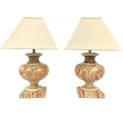 Jean Roger Faux Onyx Table Lamps 6