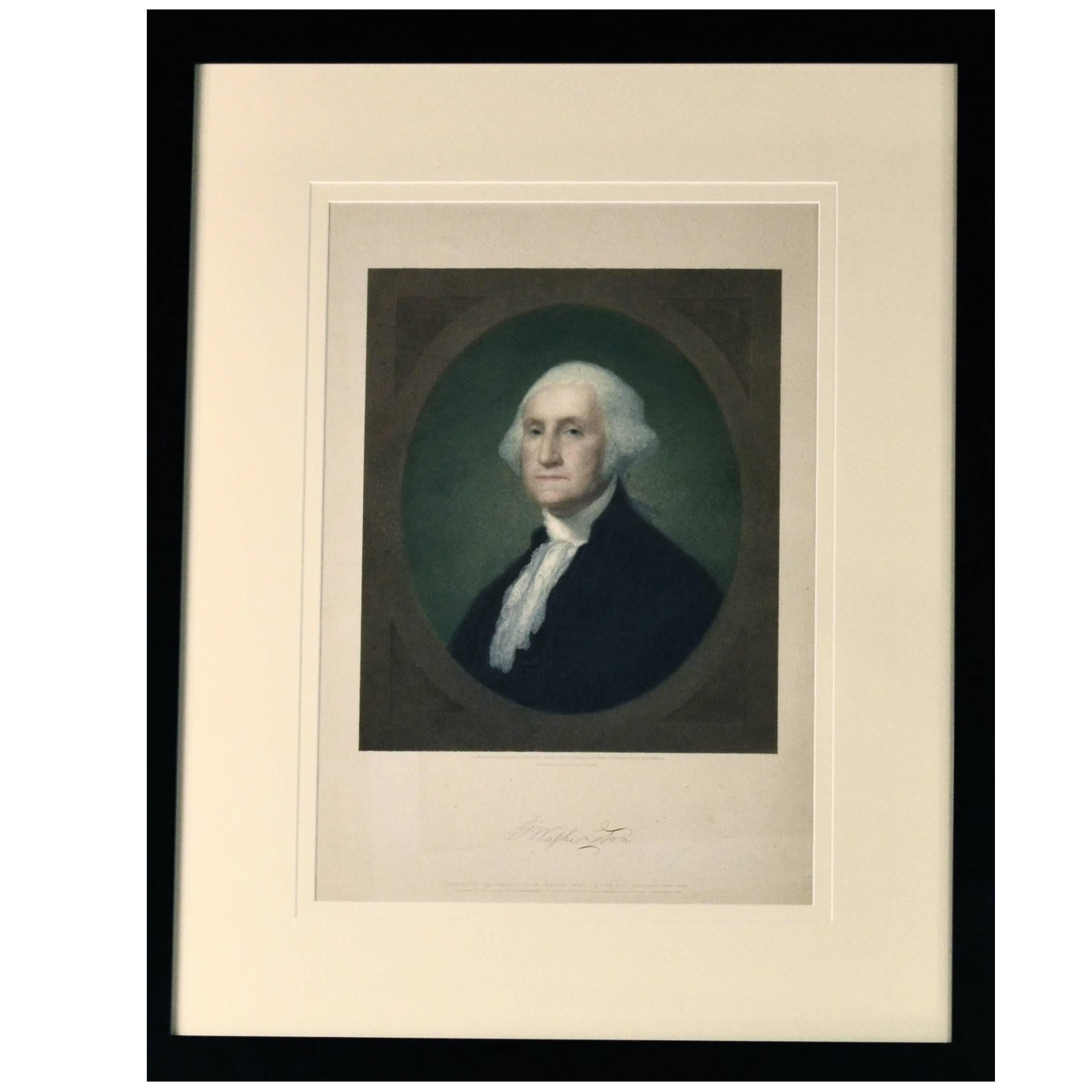 Chromolithograph of George Washington, Antique