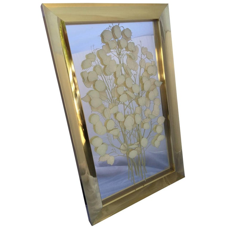 Large BrassFramed Wall Art For Sale at 1stDibs