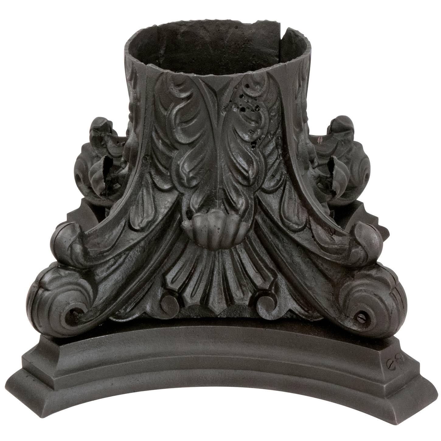 Restored Cast Iron Column Capitals For Sale