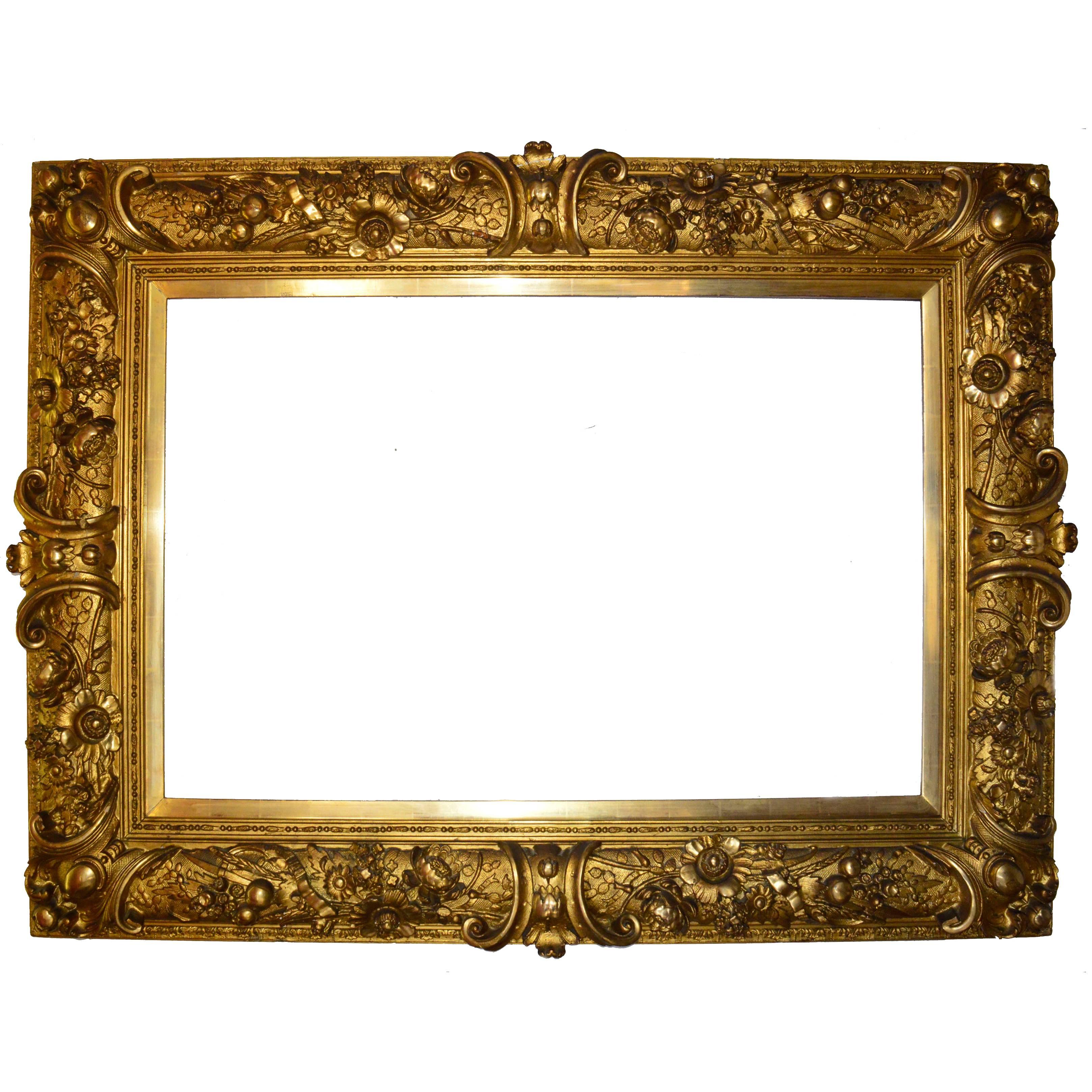 Large Baroque-Style Painting or Mirror Frame