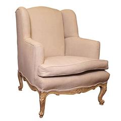 Louis XV Style Wing Armchair