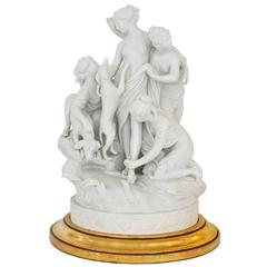 Louis-Simon Boizot, Sculpture, "Diana at the Bath Figure", Sevres, France
