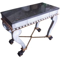 20th Century Hollywood Regency Style Mirrored Console 7