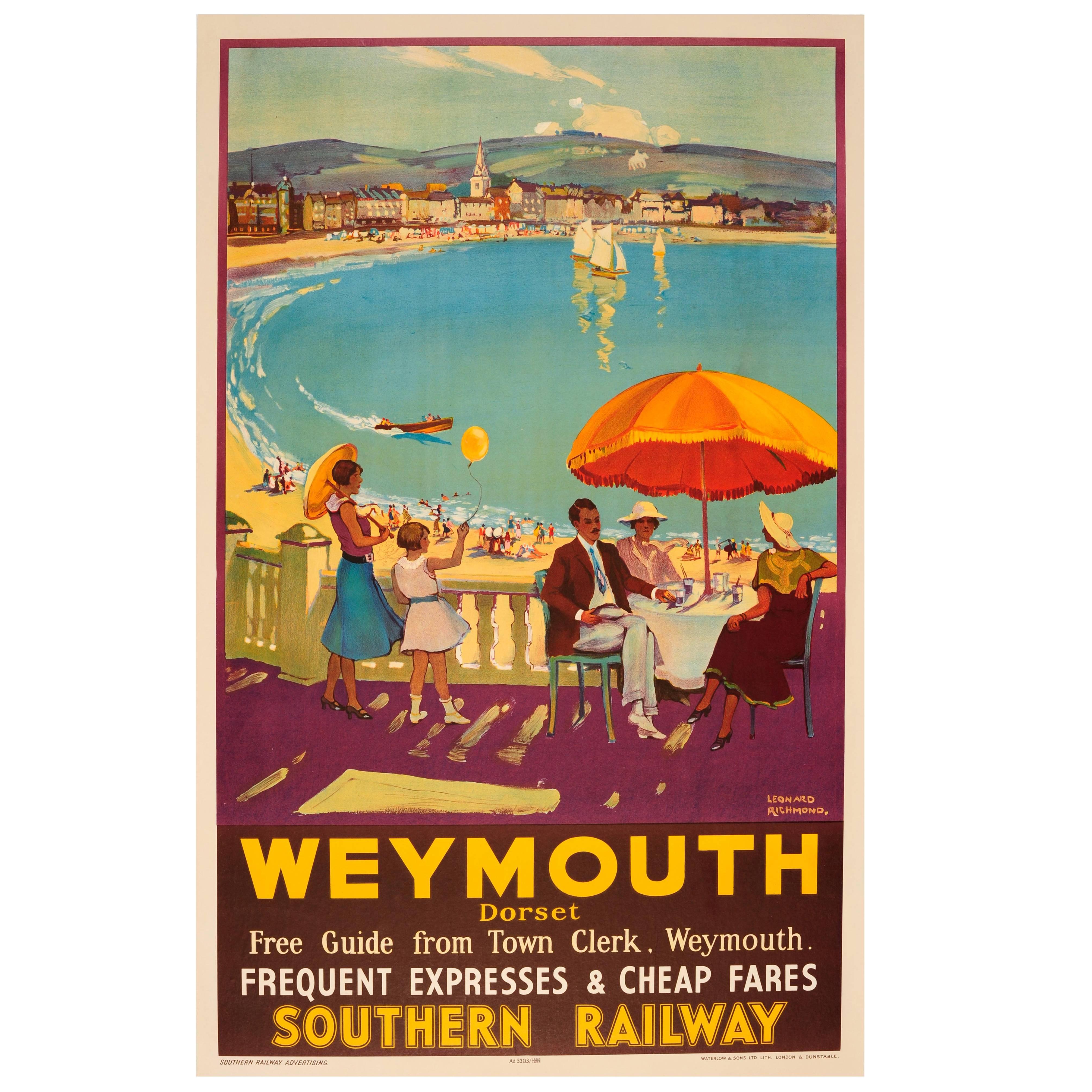 Wall art. Richmond Vintage Travel advertising poster