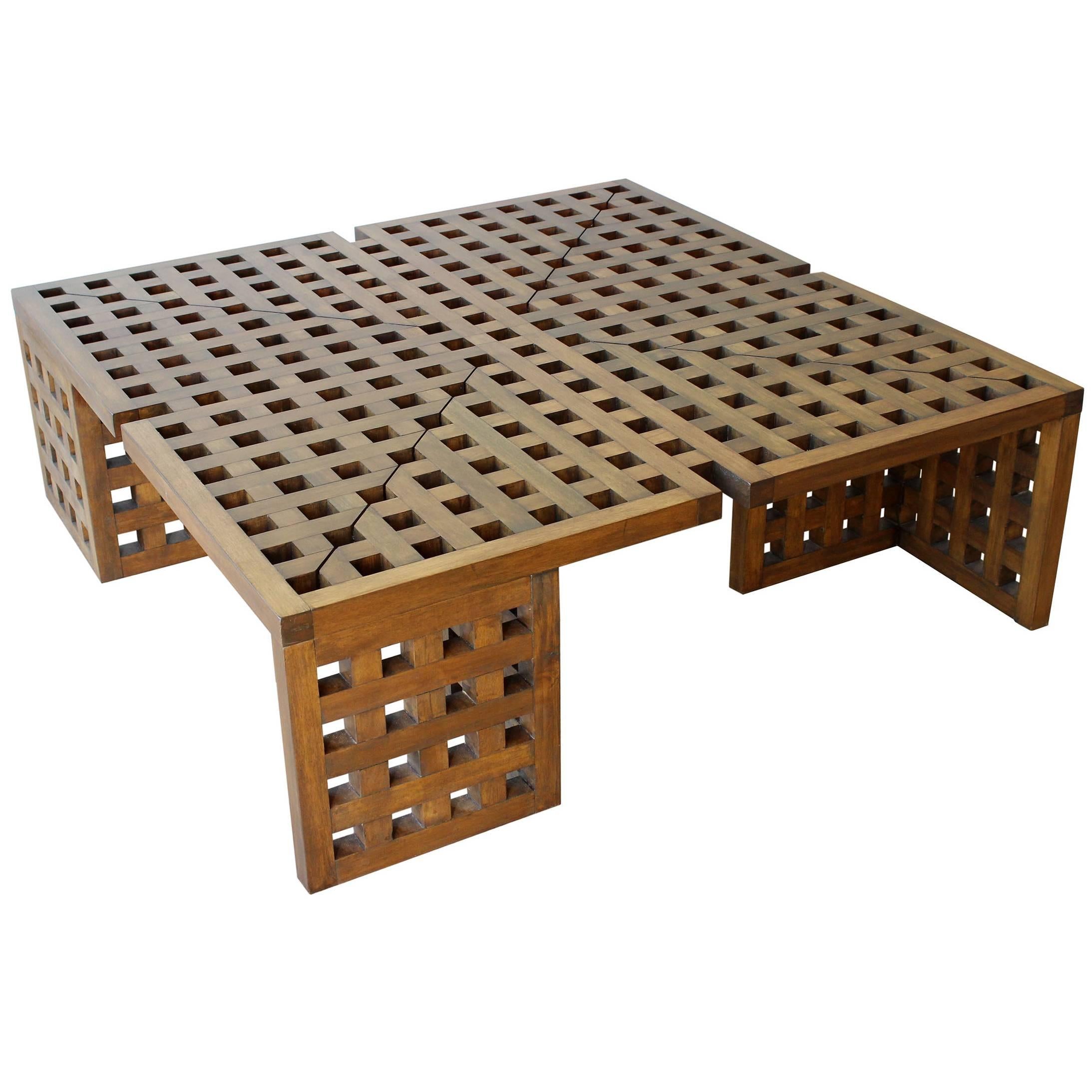 Italian Grid Coffee Table