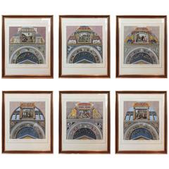 Neoclassical Engravings of the Vatican Loggia, Thirteen Available 