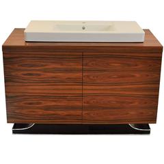 Palisander Art Deco Style Commode with a Sink