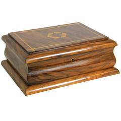 Art Deco Walnut Box, Austria circa 1920 11