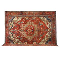 Antique Persian Heriz Serapi Rug 2