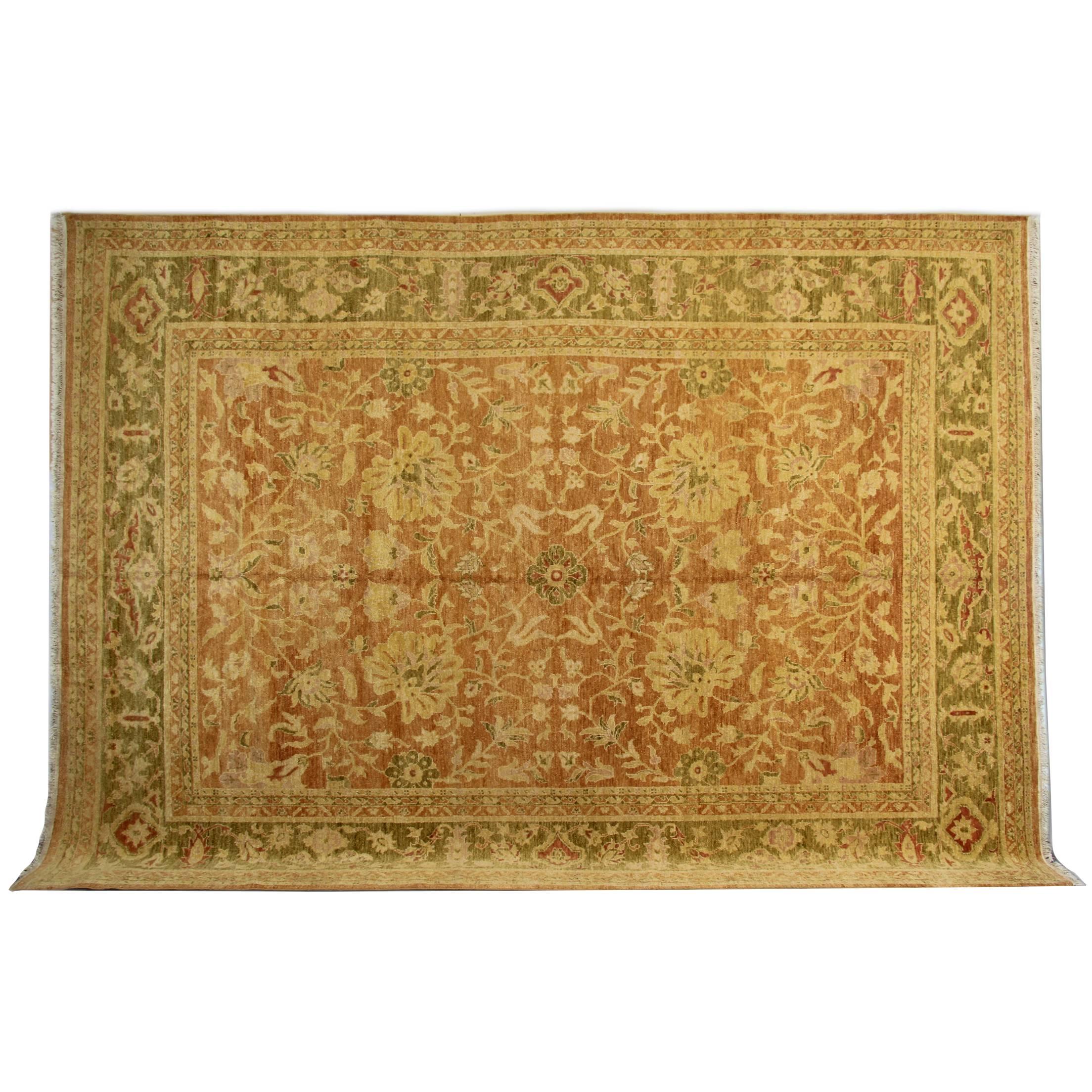 Over Size Oriental Rug Indian Carpet, Antique Rugs, Ziegler Style Gold Rugs