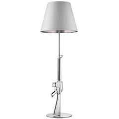 Chrome Gun Lounge Floor Lamp by Philippe Starck for Flos, Italy Modern
