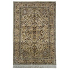 Herekeh Silk Rug, Turkish Rug Oriental Kayseri, Hand Made Carpet Area Rug