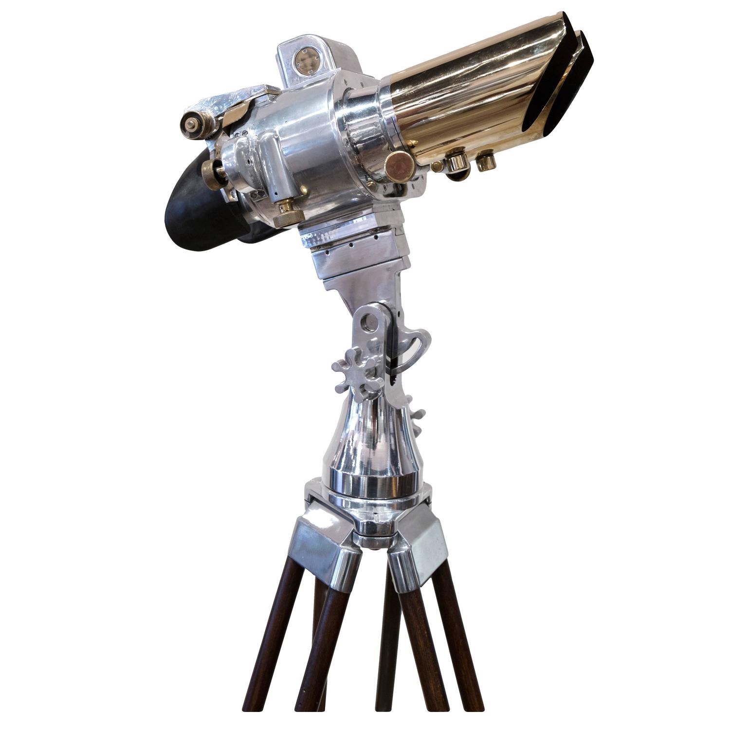 WWII Swedish Deck Mounted Binoculars For Sale at 1stdibs