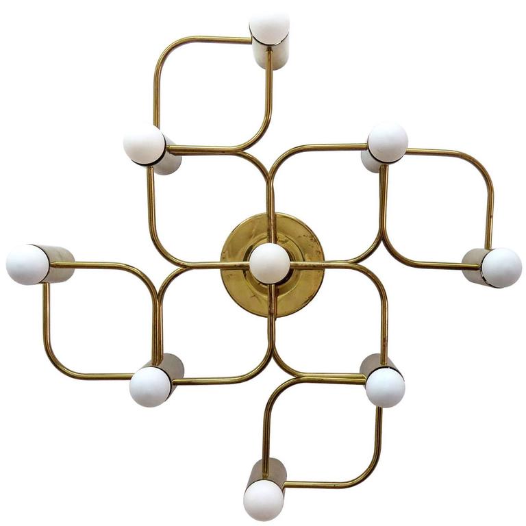 German Leola Flush Mount Light Fixture At 1stdibs German Leola Flush Mount Light Fixture