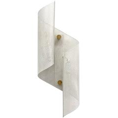 French Perforated Wall Light by Lunel