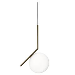 Bronze IC S2 Suspension Light by Michael Anastassiades for Flos, Italy, Modern