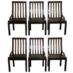 Set of Six Mid-Century Modern Dining Chairs