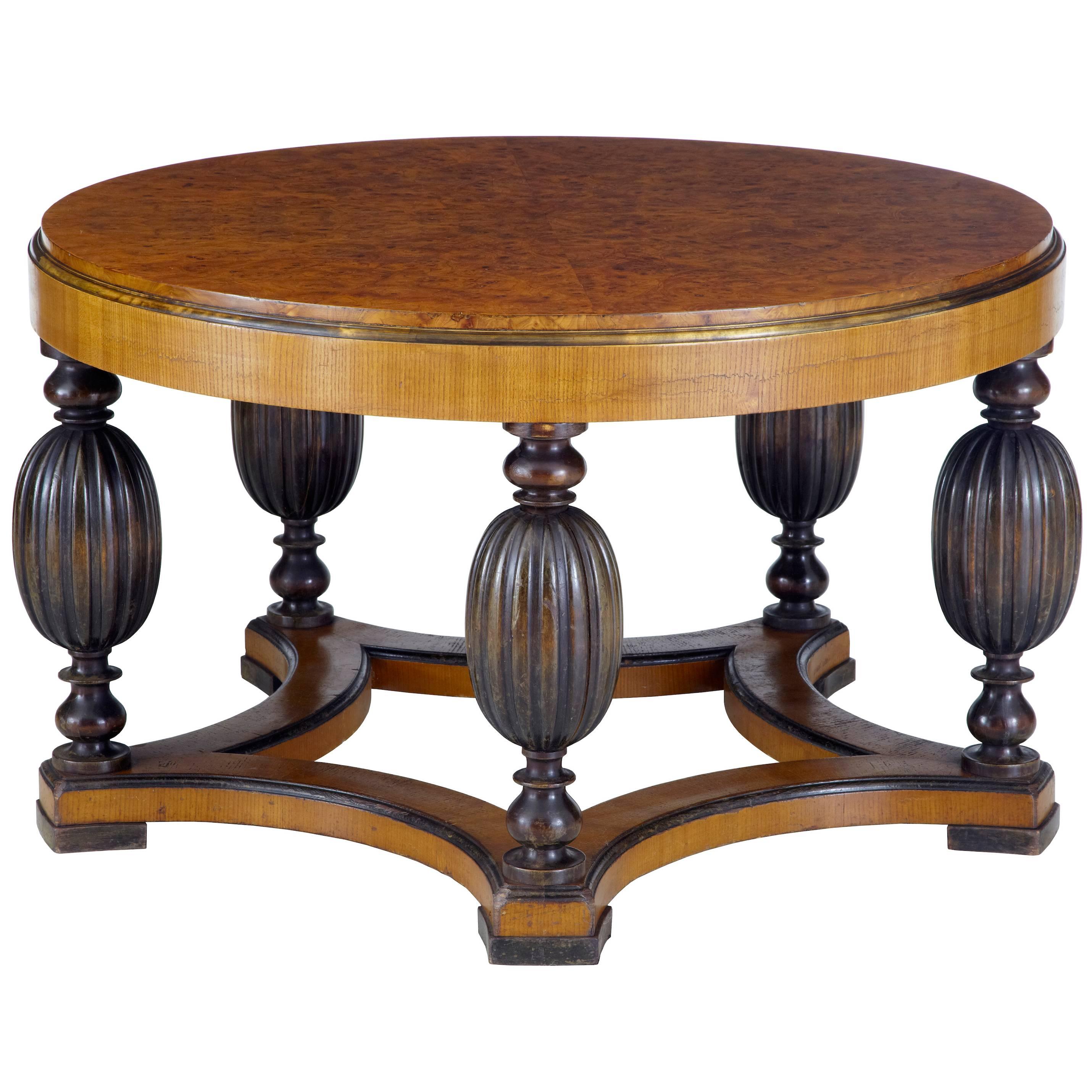 Art Deco Burr Walnut Coffee Table at 1stDibs