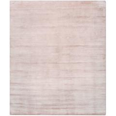 
Silk Lines_Blush
 Hand-Knotted Tibetan Neutral Plain Rug Wool 
Silk
