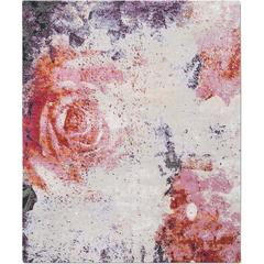 'English Rose_Purple Haze' hand-knotted Tibetan rug made in Nepal by Knots Rugs 12